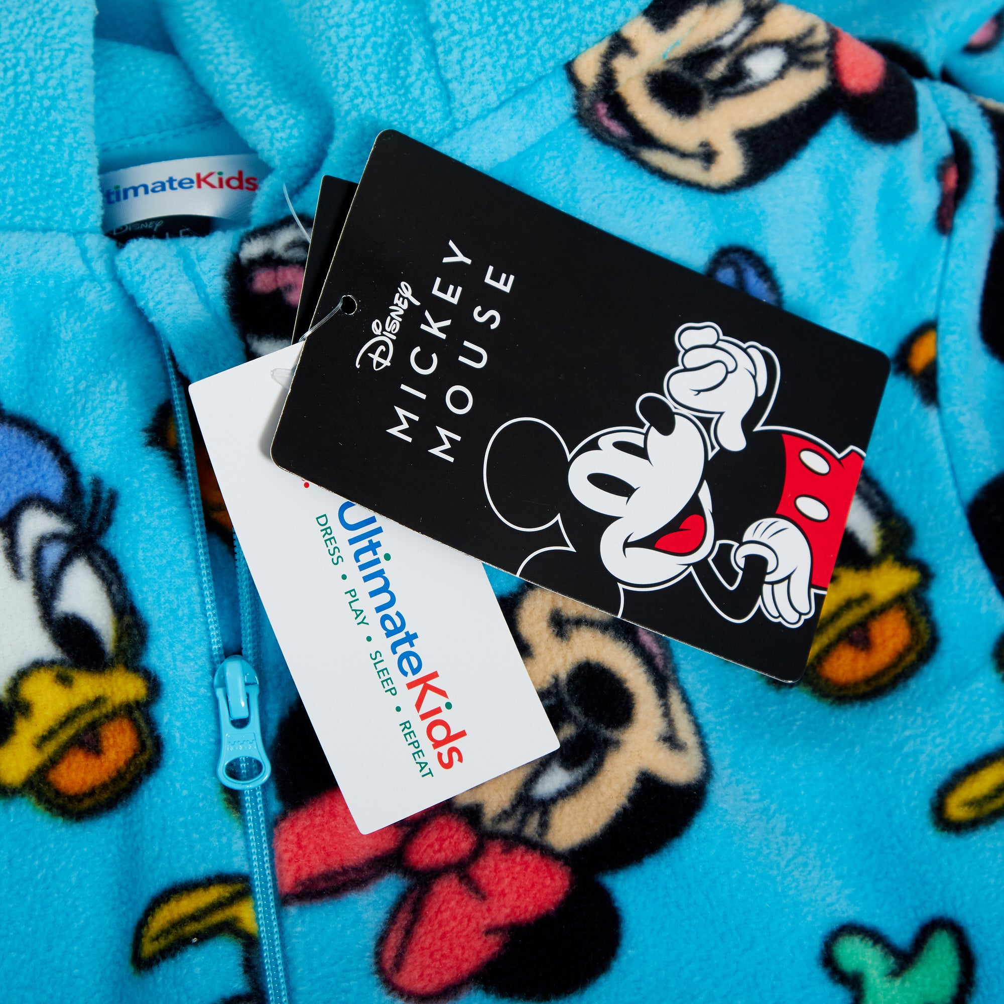 Disney Mickey Mouse All In One Boys Girls Fleece Pyjamas Kids Mickey Dress Up