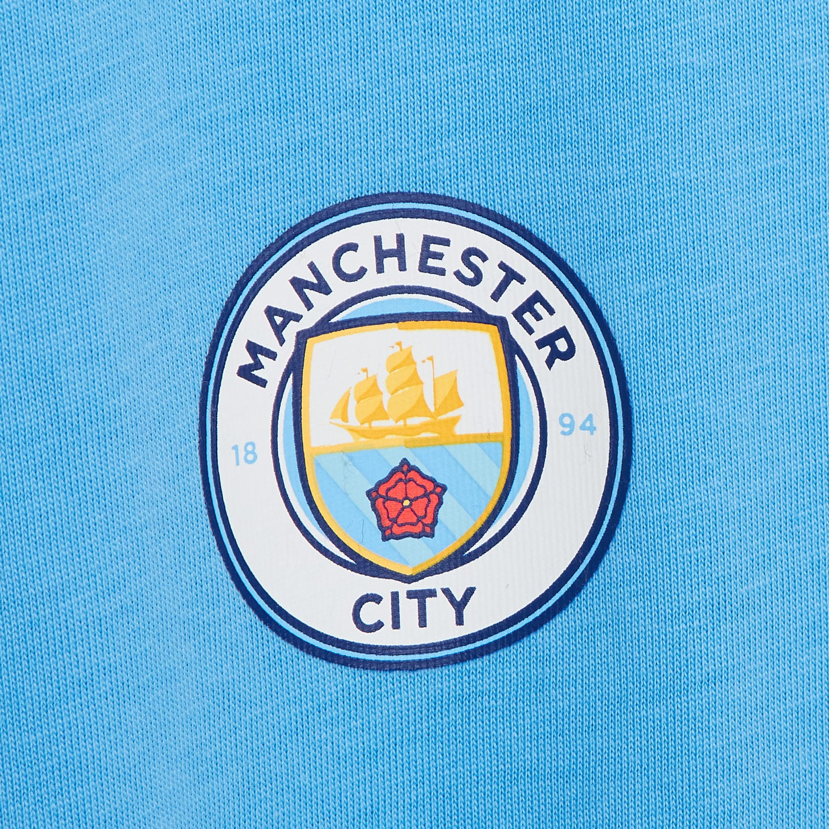 Kids Manchester City Pyjamas + Hooded Dressing Gown 3 Piece Nightwear Football Robe + Pjs Set