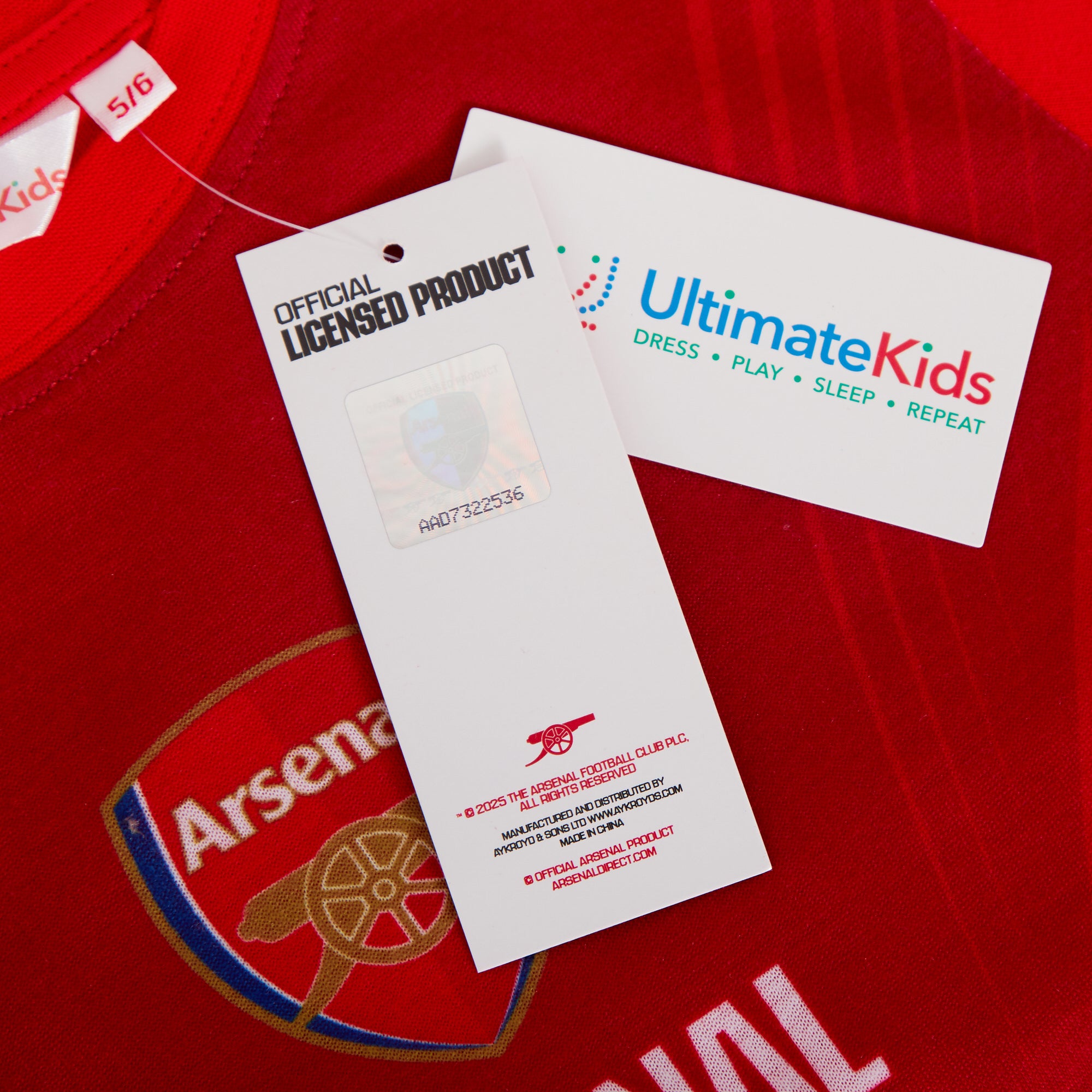 Kids Arsenal F.C. Pyjamas + Dressing Gown 3 Piece Nightwear Set Premier League Football Club Matching Robe Pjs Set