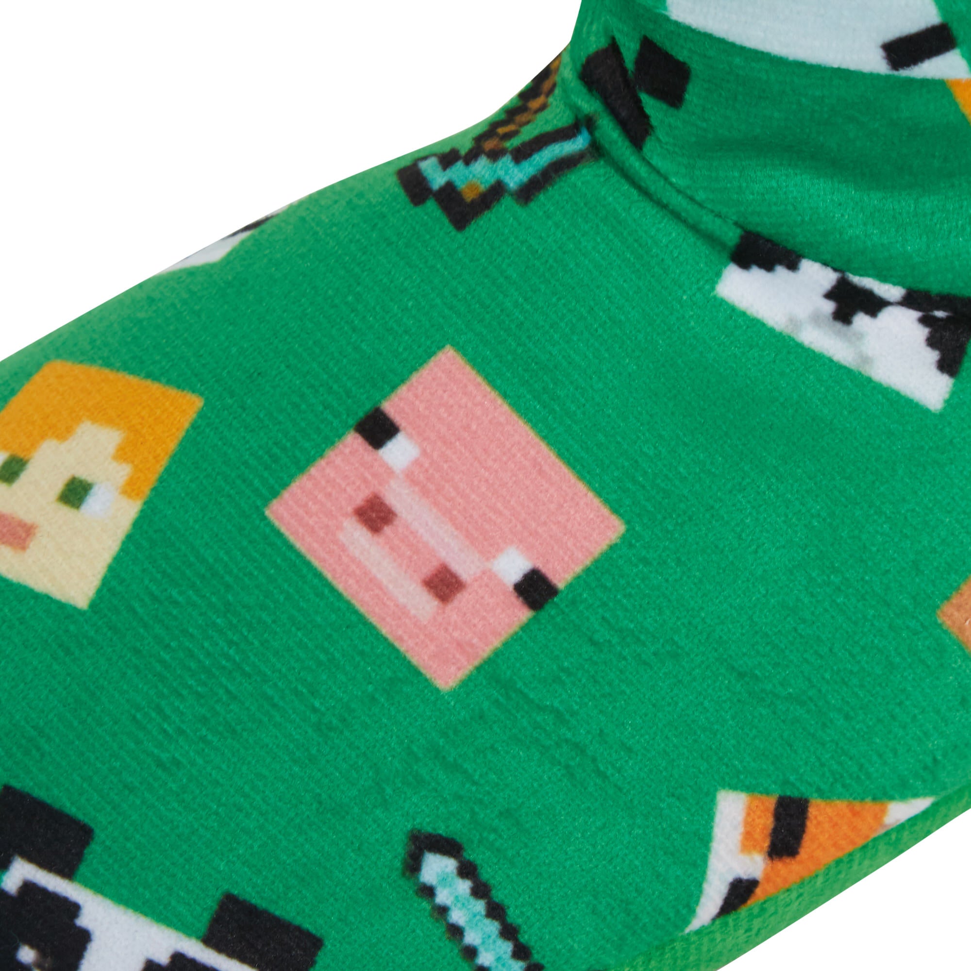 Minecraft Slipper Boots Kids Slouch Gamer Fleece Slippers Girls Boys House Shoes