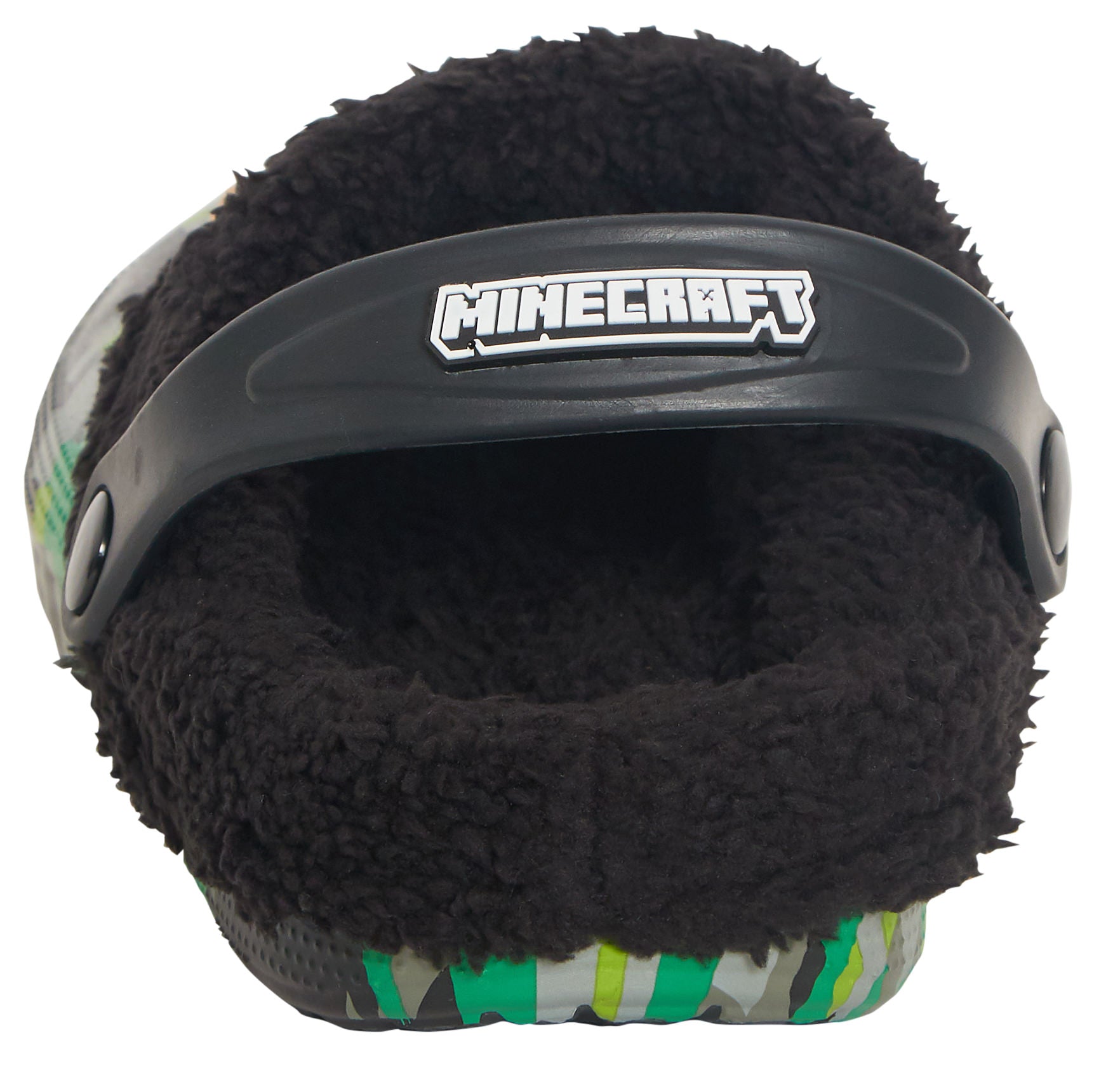 Minecraft Clogs With Removable Fur Fleece Lining + 6 Character Charms All Seasons Minecraft Slippers House Shoes
