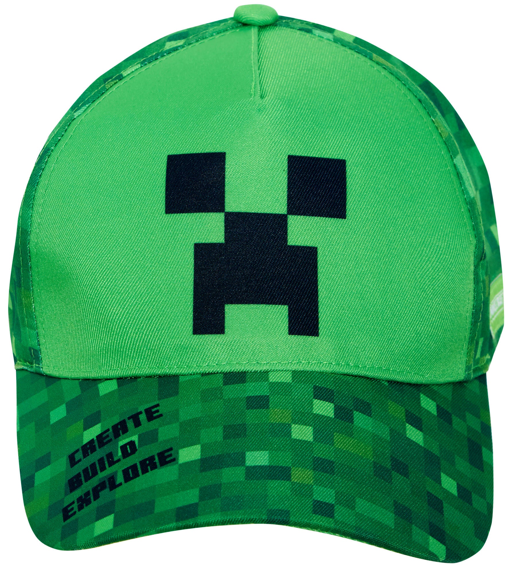 Minecraft Baseball Cap Kids Unisex Minecraft Hat Creeper Summer Peaked Sun Hat Adjustable