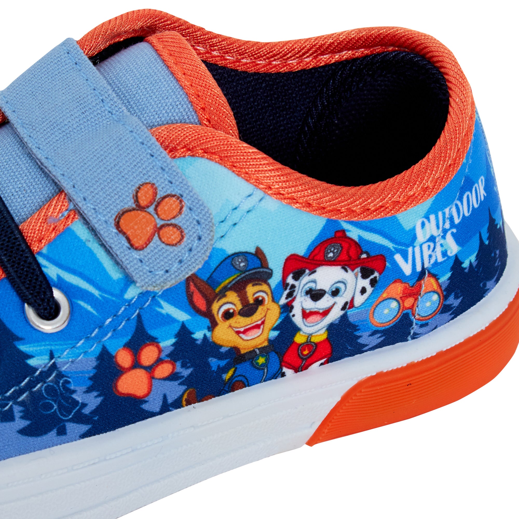 Boys Paw Patrol Light Up Canvas Trainers with Lights Chase Marshall Canvas Pumps