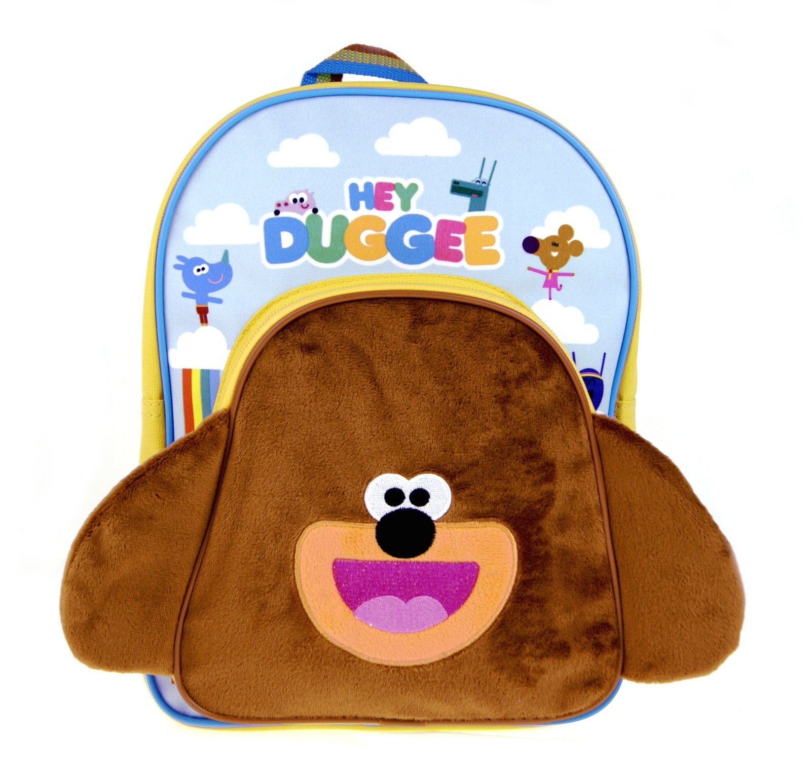 Hey Duggee Boys 3D Plush Backpack Kids Squirrel Club Lunch Nursery Bag Rucksack