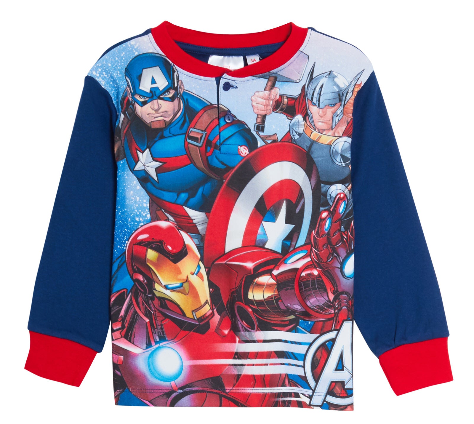 Boys Marvel Avengers Pjs Brushed 100% Cotton Pyjamas Kids Gift Boxed Set Twosie