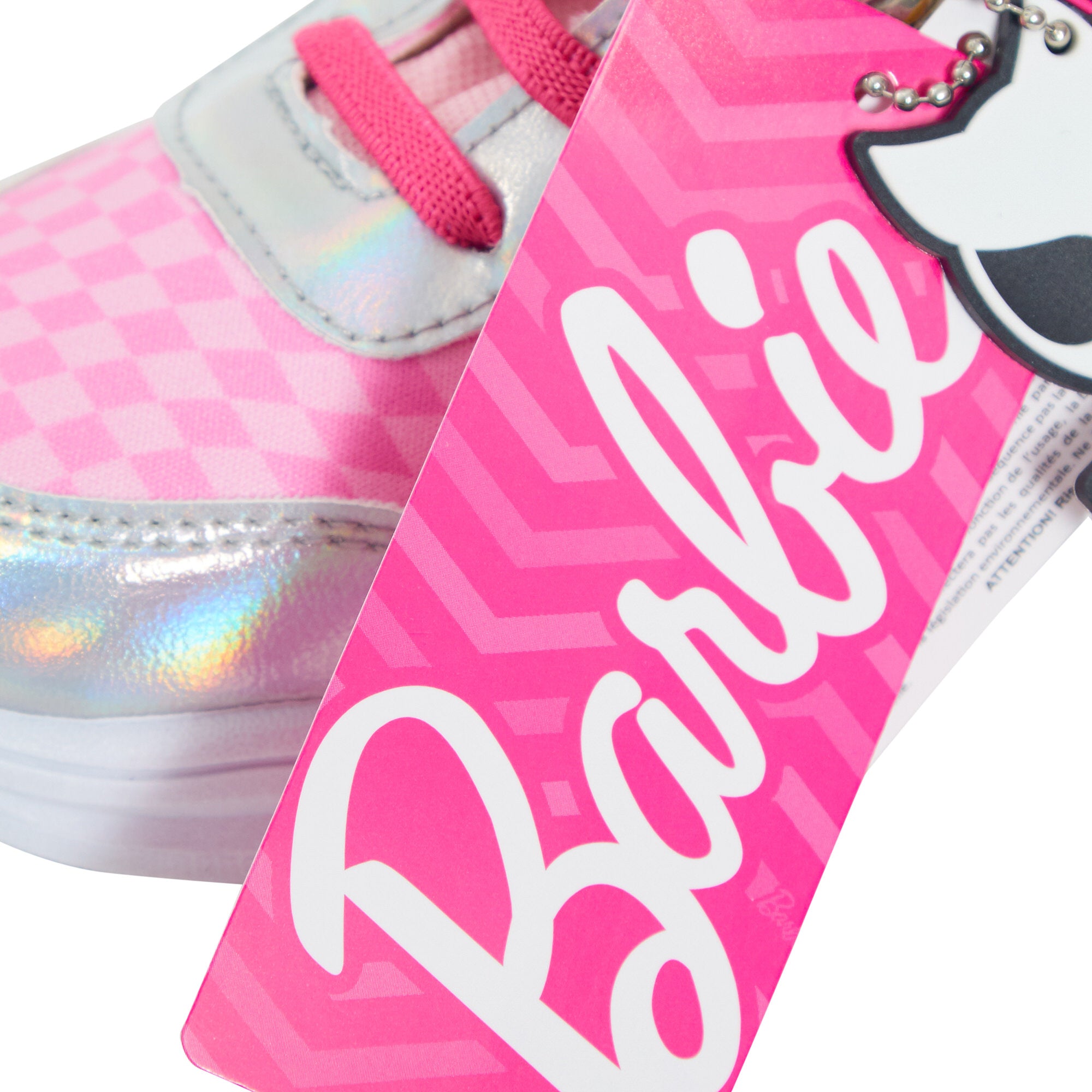 Girls Barbie Light Up Trainers Kids Fashion Doll Easy Touch Fasten Sports Shoes