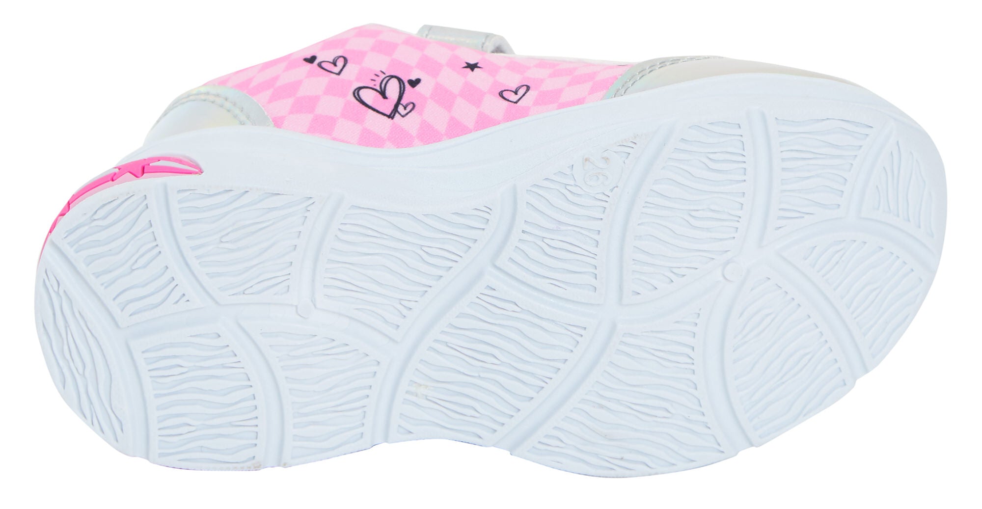 Girls Barbie Light Up Trainers Kids Fashion Doll Easy Touch Fasten Sports Shoes