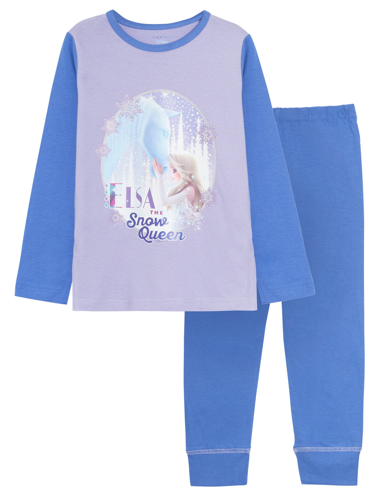Girls Disney Frozen 2 Pyjamas Kids Full Length Elsa Anna Olaf Pjs Set Nightwear
