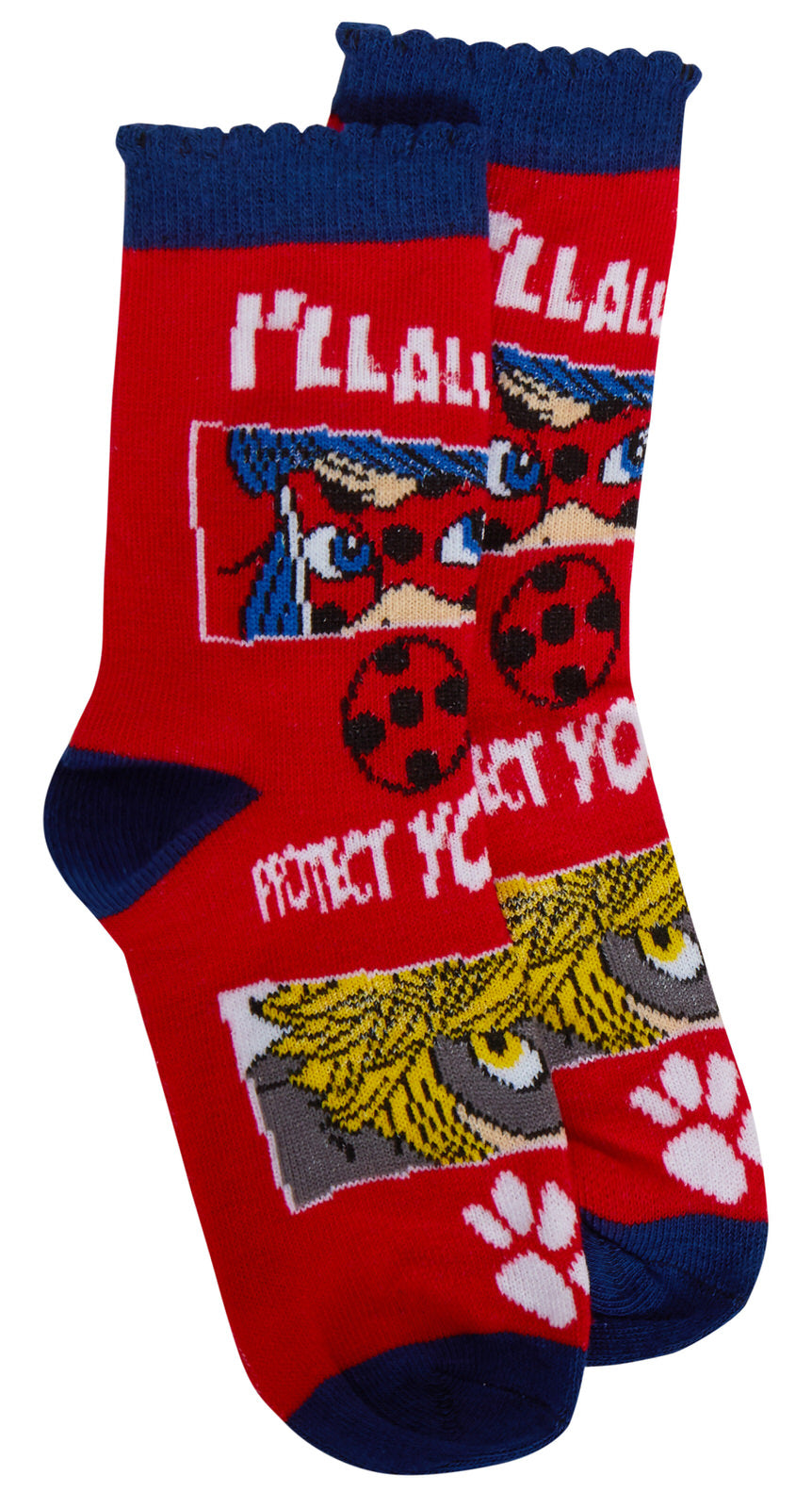 Girls Miraculous Ladybug 3 Pack Socks Girls Character Multipack Ankle Socks Kids