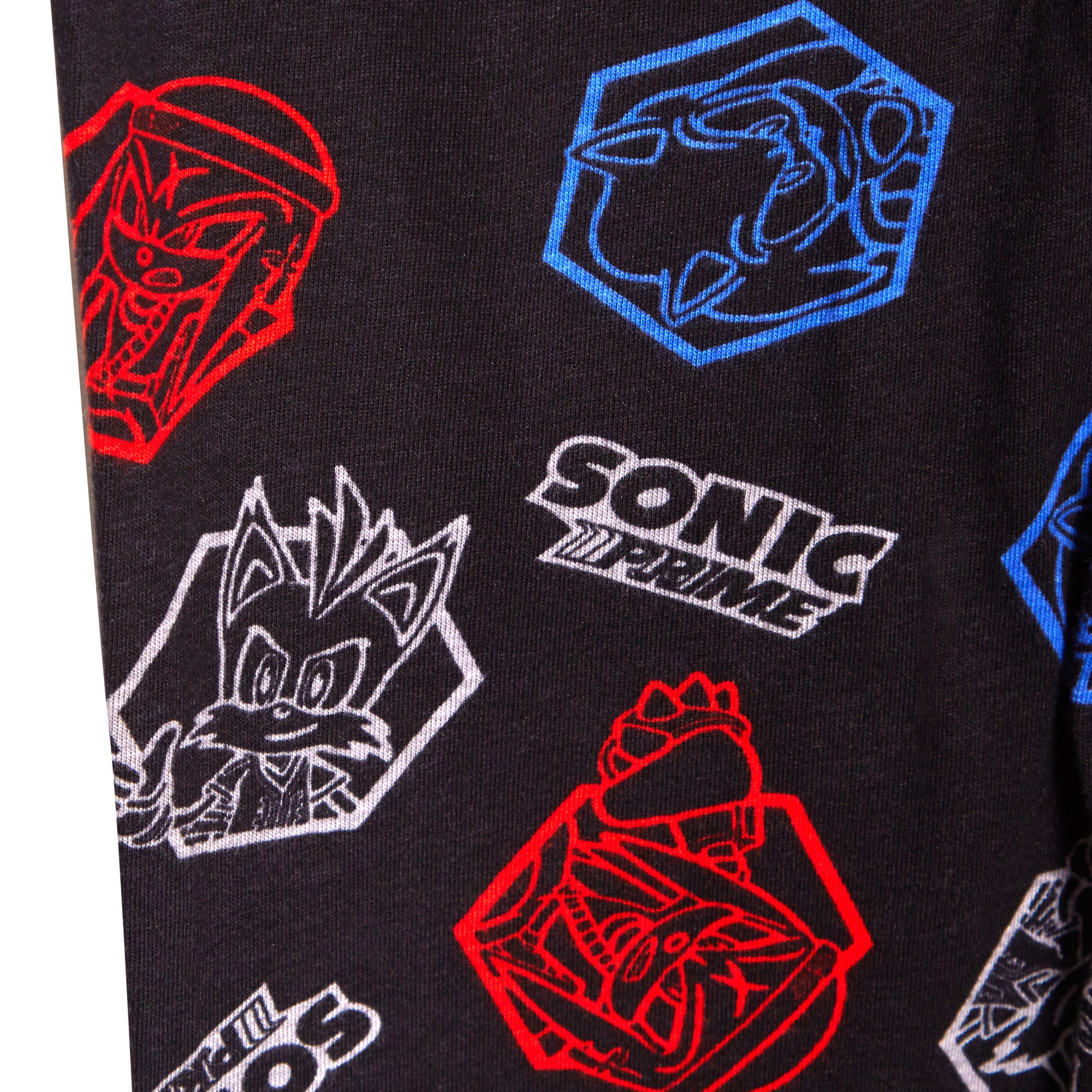 Boys Sonic The Hedgehog Pyjamas Tails Knuckles Full Length Pjs Gaming Loungewear