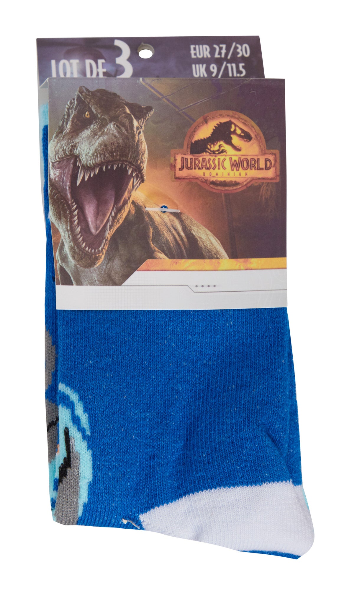Boys Jurassic World 3 Pack Socks Kids Dinosaur Multipack Ankle Socks For Kids
