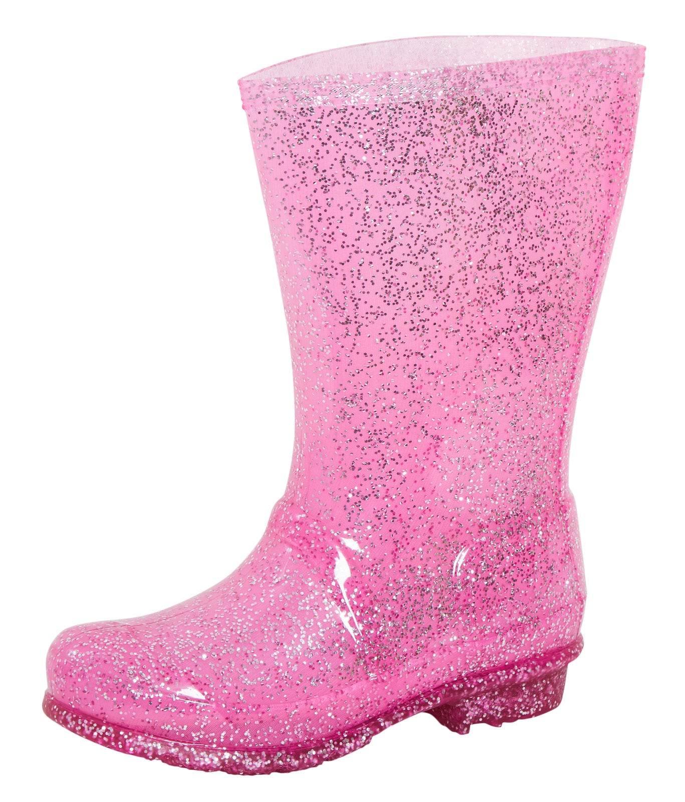 Girls Rainbow Glitter Wellington Boots Kids Wellies Rain Shoes Tall Snow Boots