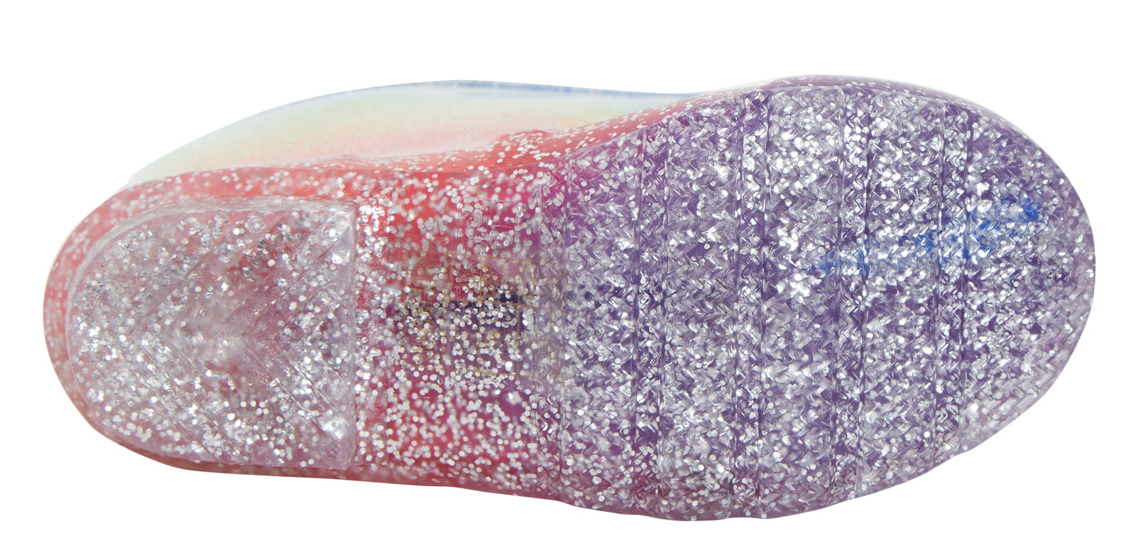 Girls Rainbow Glitter Wellington Boots Kids Wellies Rain Shoes Tall Snow Boots