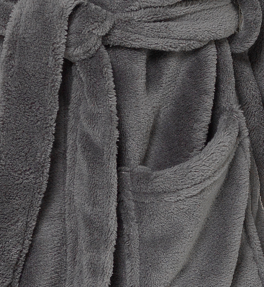 Boys Dressing Gown Kids Fleece Hooded Robe Childrens Bathrobe Teens Housecoat