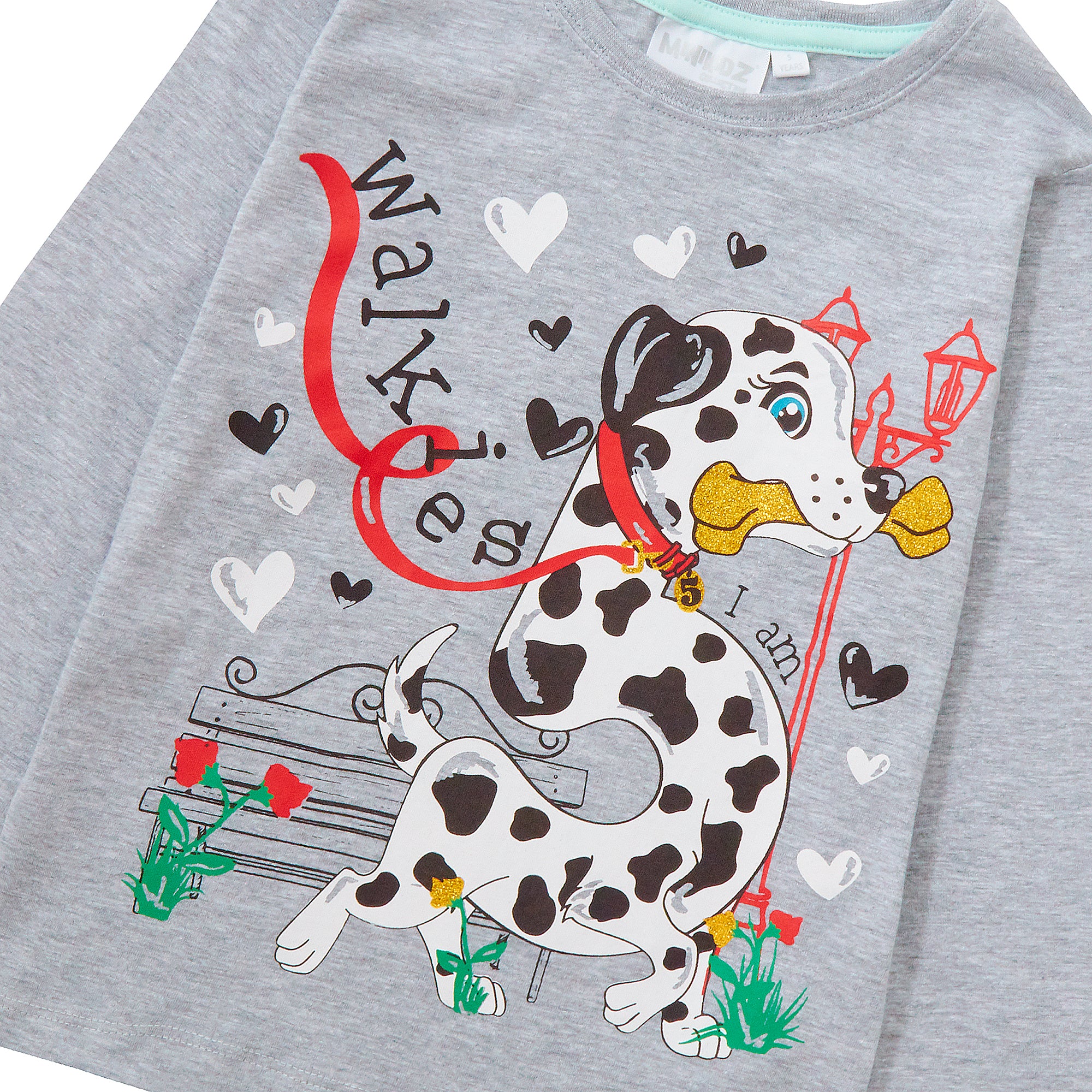 Girls Novelty Birthday Age Long Sleeve T-Shirt Kids 100% Cotton I Am Age Top Tee