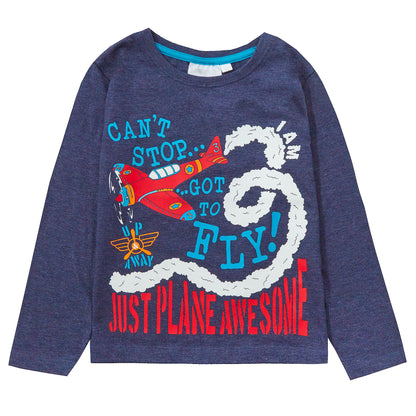 Boys Novelty Birthday Age Long Sleeve T-Shirt Kids 100% Cotton I Am Age Top Tee