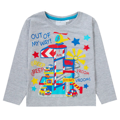 Boys Novelty Birthday Age Long Sleeve T-Shirt Kids 100% Cotton I Am Age Top Tee