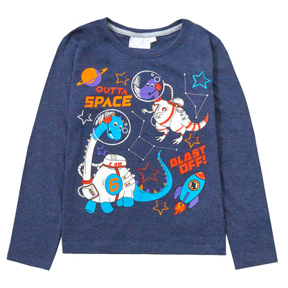 Boys Novelty Birthday Age Long Sleeve T-Shirt Kids 100% Cotton I Am Age Top Tee