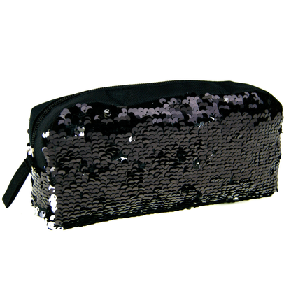 Reversible Glitter Sequin Pencil Case Kids Metallic School Stationary Gift Girls