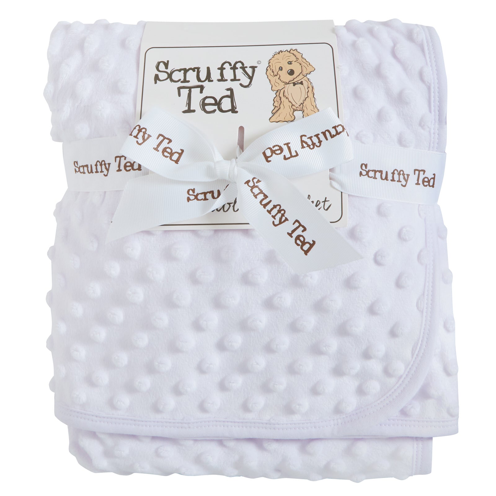 Newborn Boys Girls Baby Blanket 2 Pack Luxury Bubble Fleece Wrap Grey + White