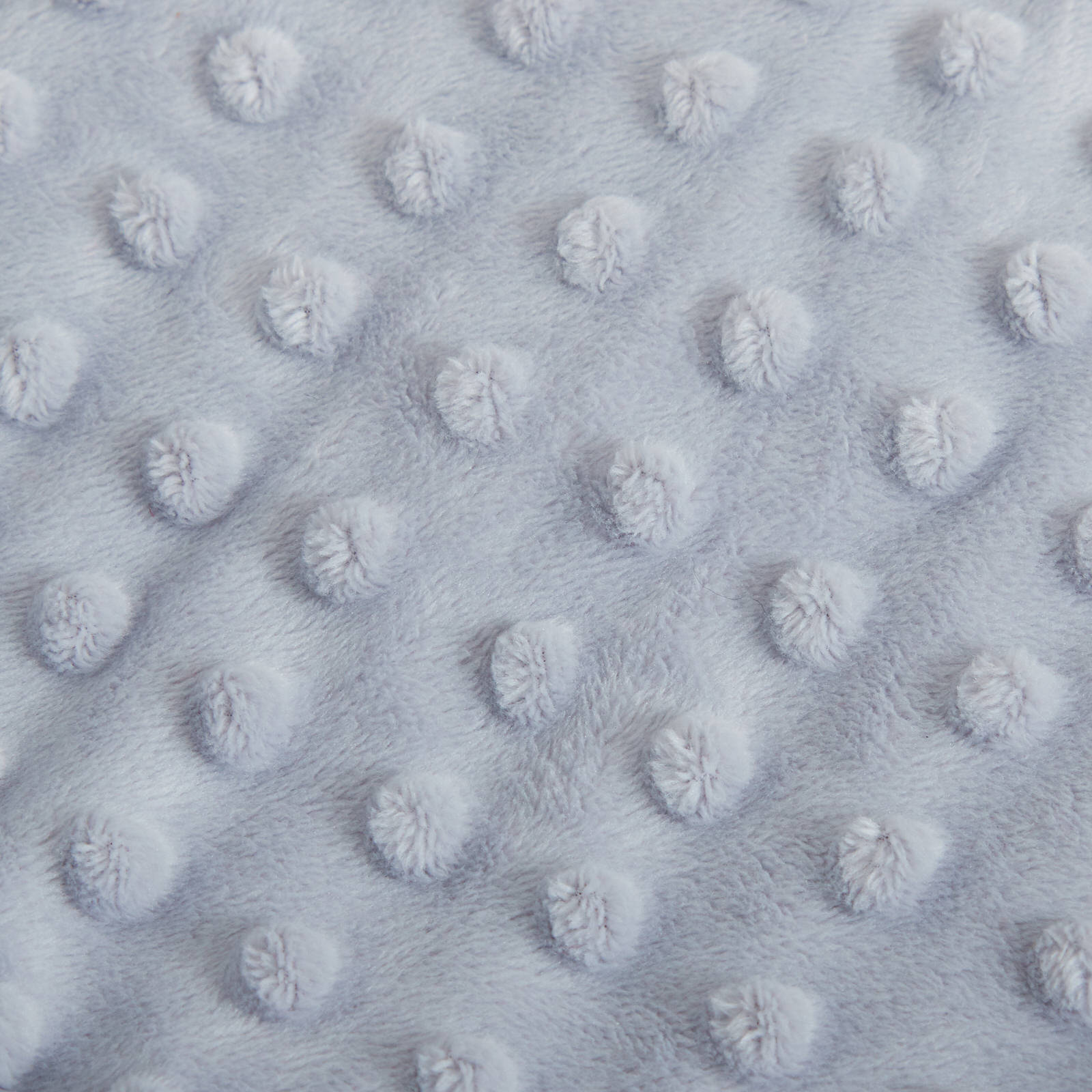 Newborn Boys Girls Baby Blanket 2 Pack Luxury Bubble Fleece Wrap Grey + White