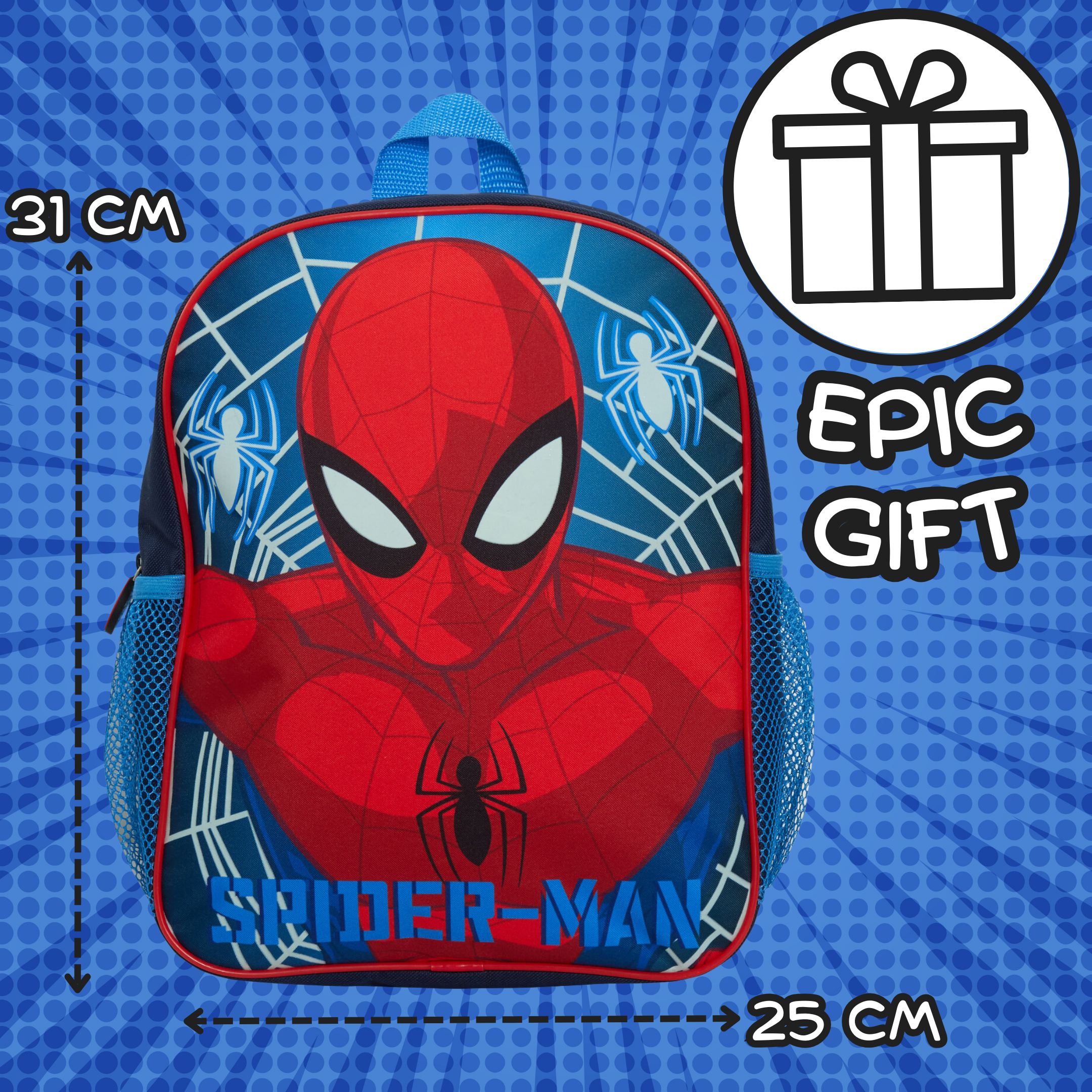 Glow In The Dark Marvel Spiderman Backpack Travel School Rucksack Boys Lunch Bag