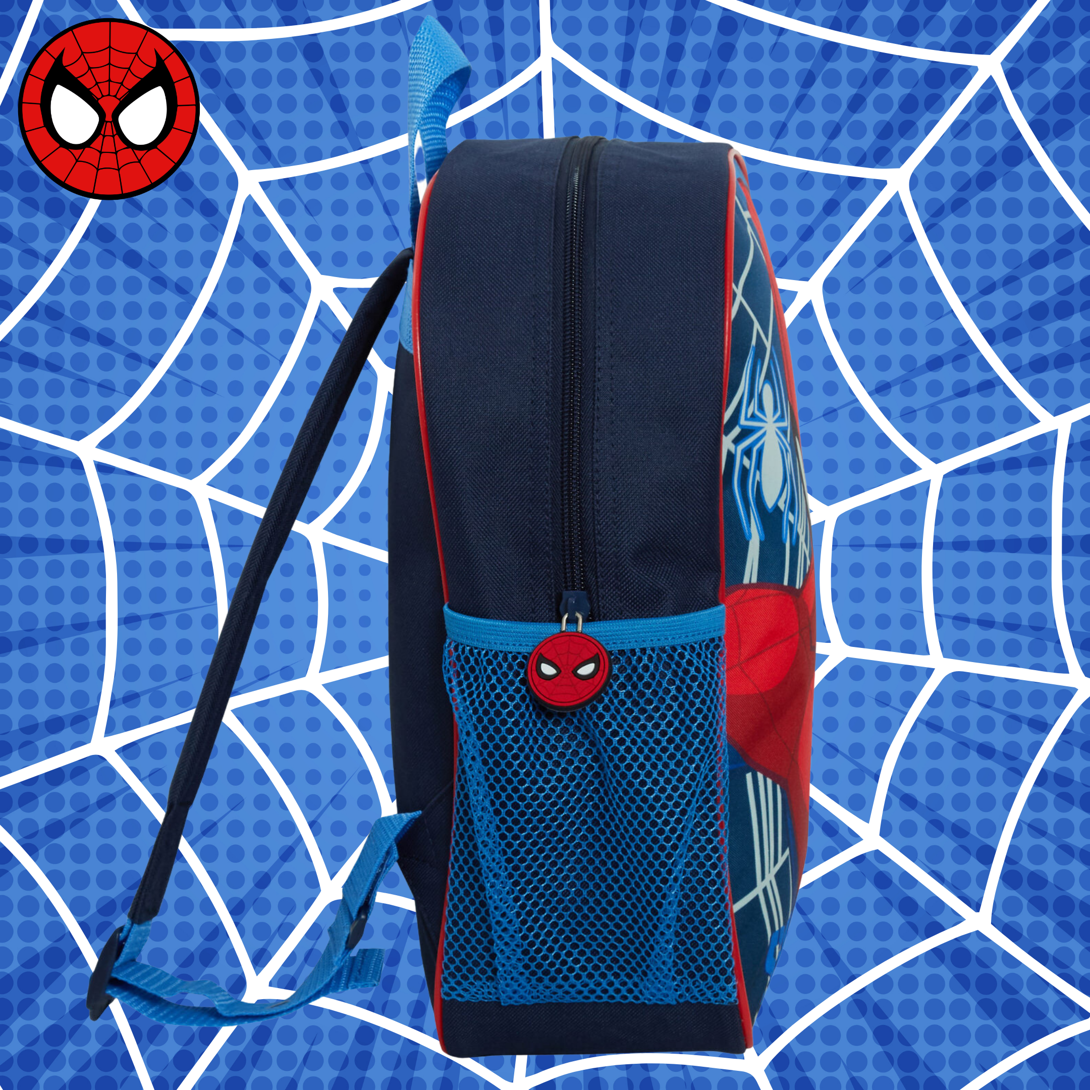 Glow In The Dark Marvel Spiderman Backpack Travel School Rucksack Boys Lunch Bag
