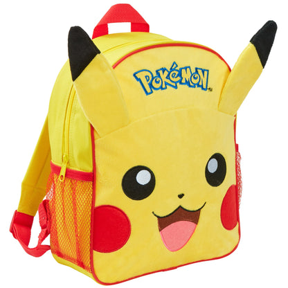 Pokemon Pikachu 3D Plush Backpack Kids Character School Rucksack Lunch Book Bag