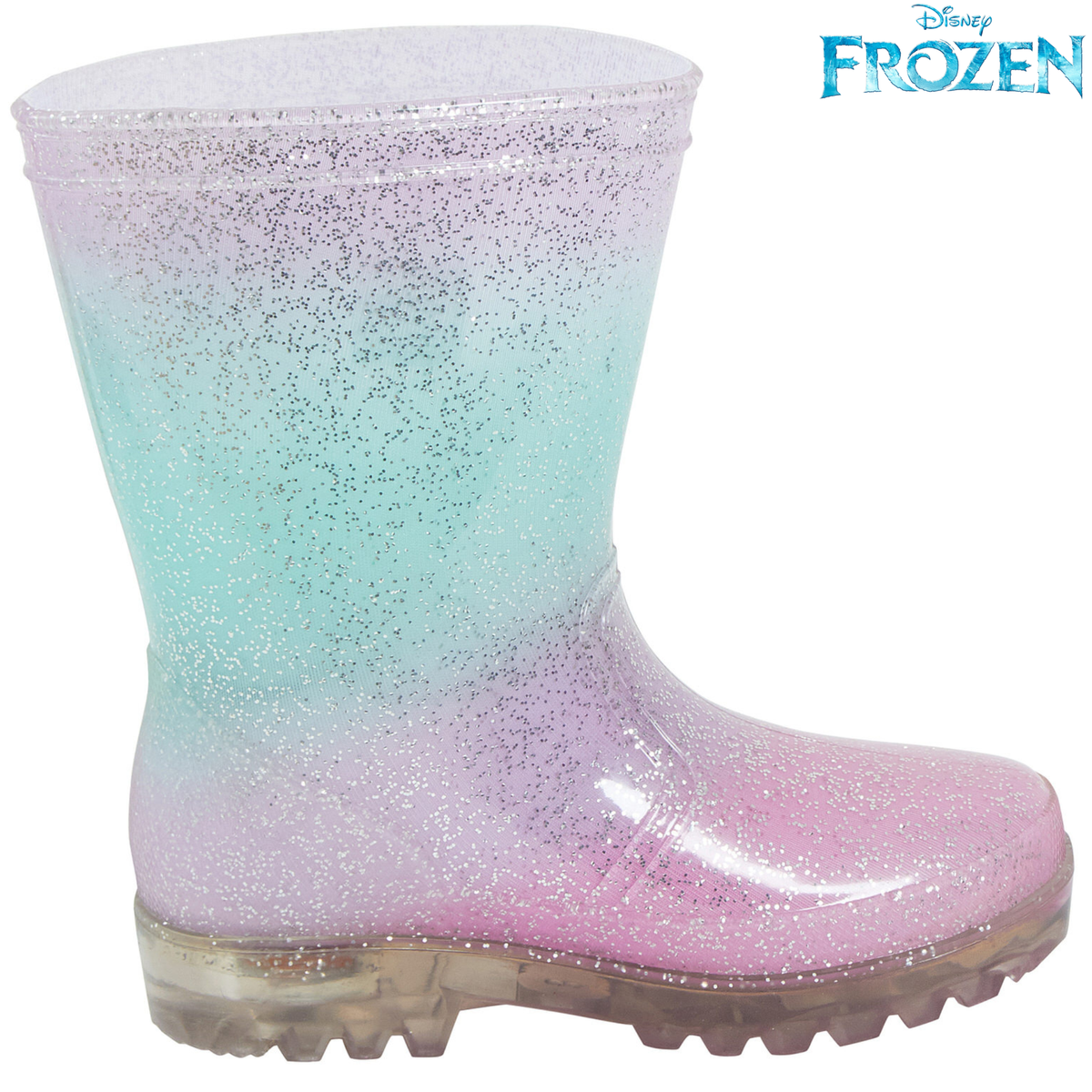 Disney Frozen 2 Girls Light Up Wellington Boots Elsa Anna Flashing Snow Wellies