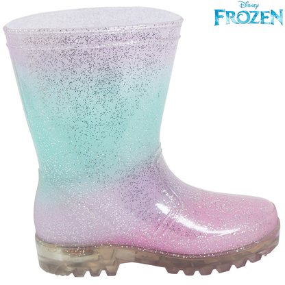 Disney Frozen 2 Girls Light Up Wellington Boots Elsa Anna Flashing Snow Wellies