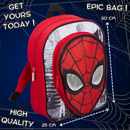 Boys Marvel Spiderman Backpack Kids Avengers School Travel Rucksack Lunch Bag