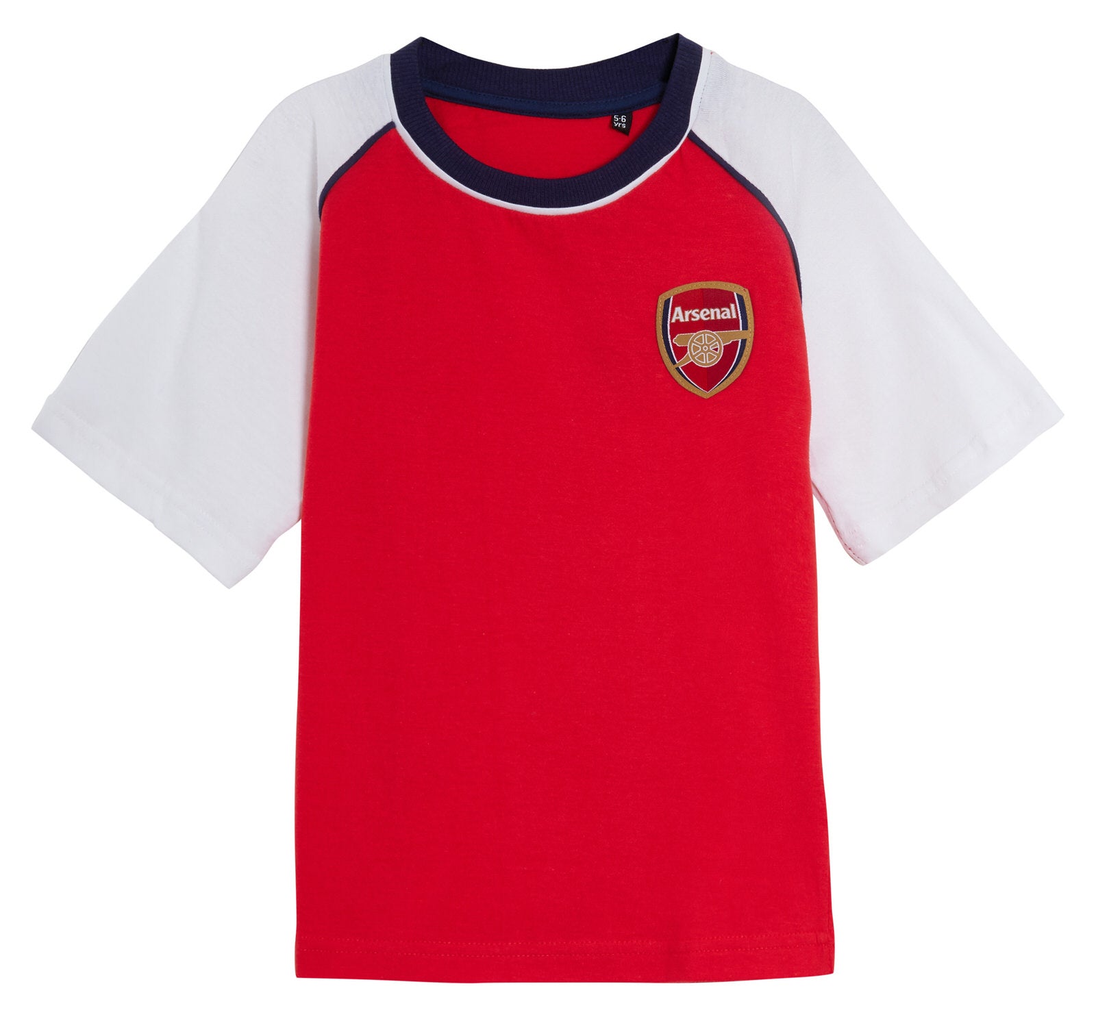 Kids Arsenal FC Short Pyjamas Boys Premiership Football Club Kit Shorts T-shirt