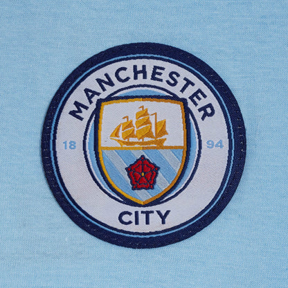 Kids Manchester City Short Pyjamas Boys Premiership Football Kit Shorts T-shirt