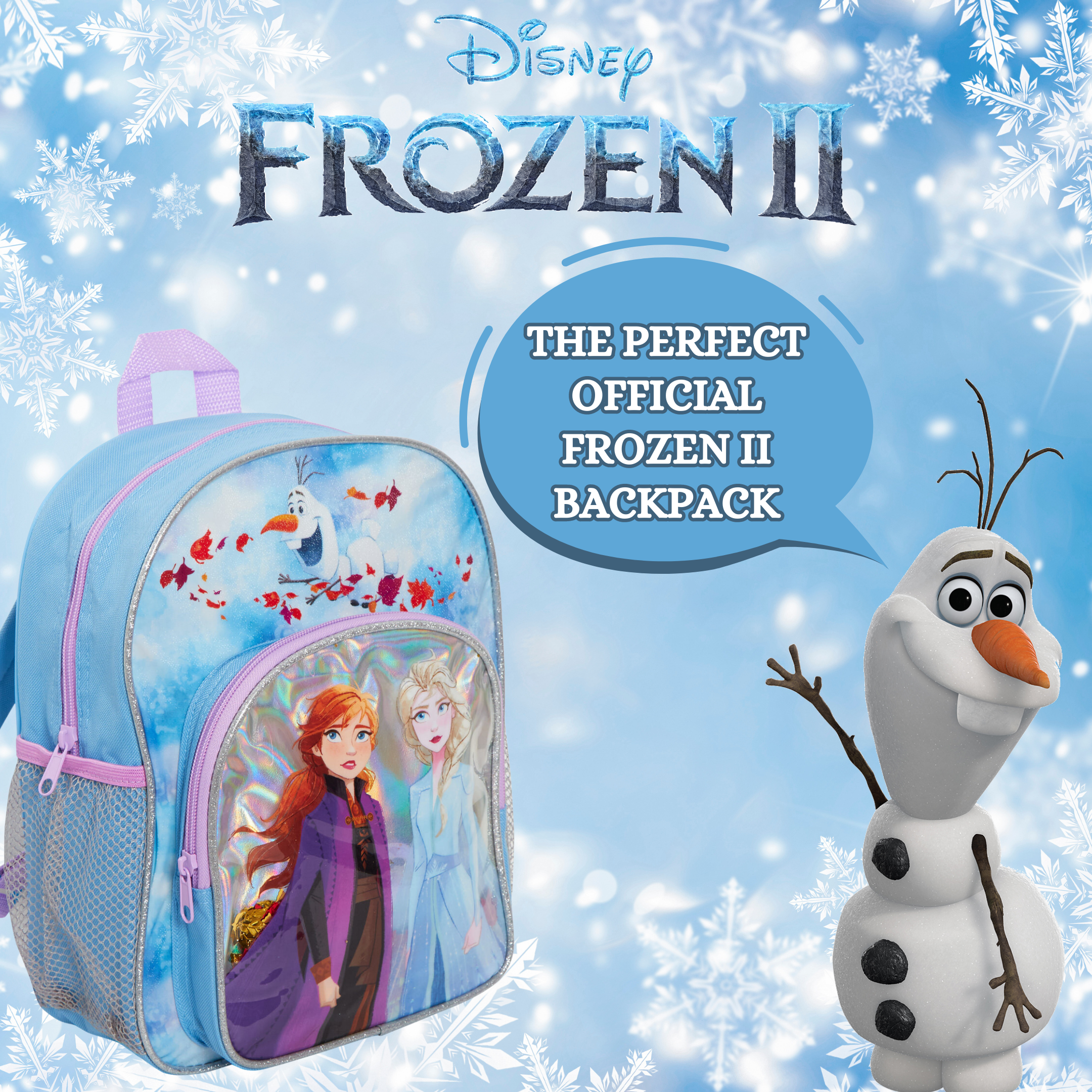 Disney Frozen 2 Girls Backpack Kids Elsa Anna School Nursery Rucksack Lunch Bag