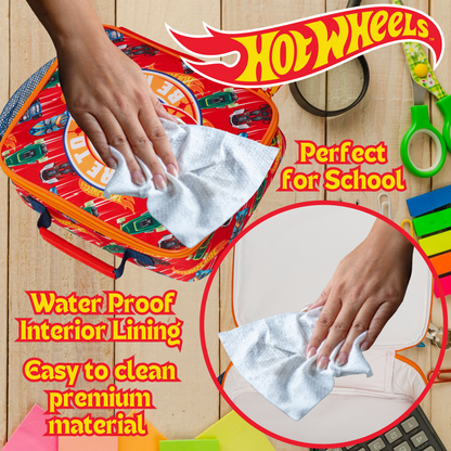 Hot Wheels Lunch Bag Toy Cars Insulated Lunch Box for Kids School Cooler Bag
