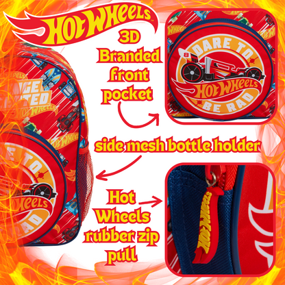 Hot Wheels Backpack Toy Cars Bag for Kids Travel Sports Back to School Rucksack