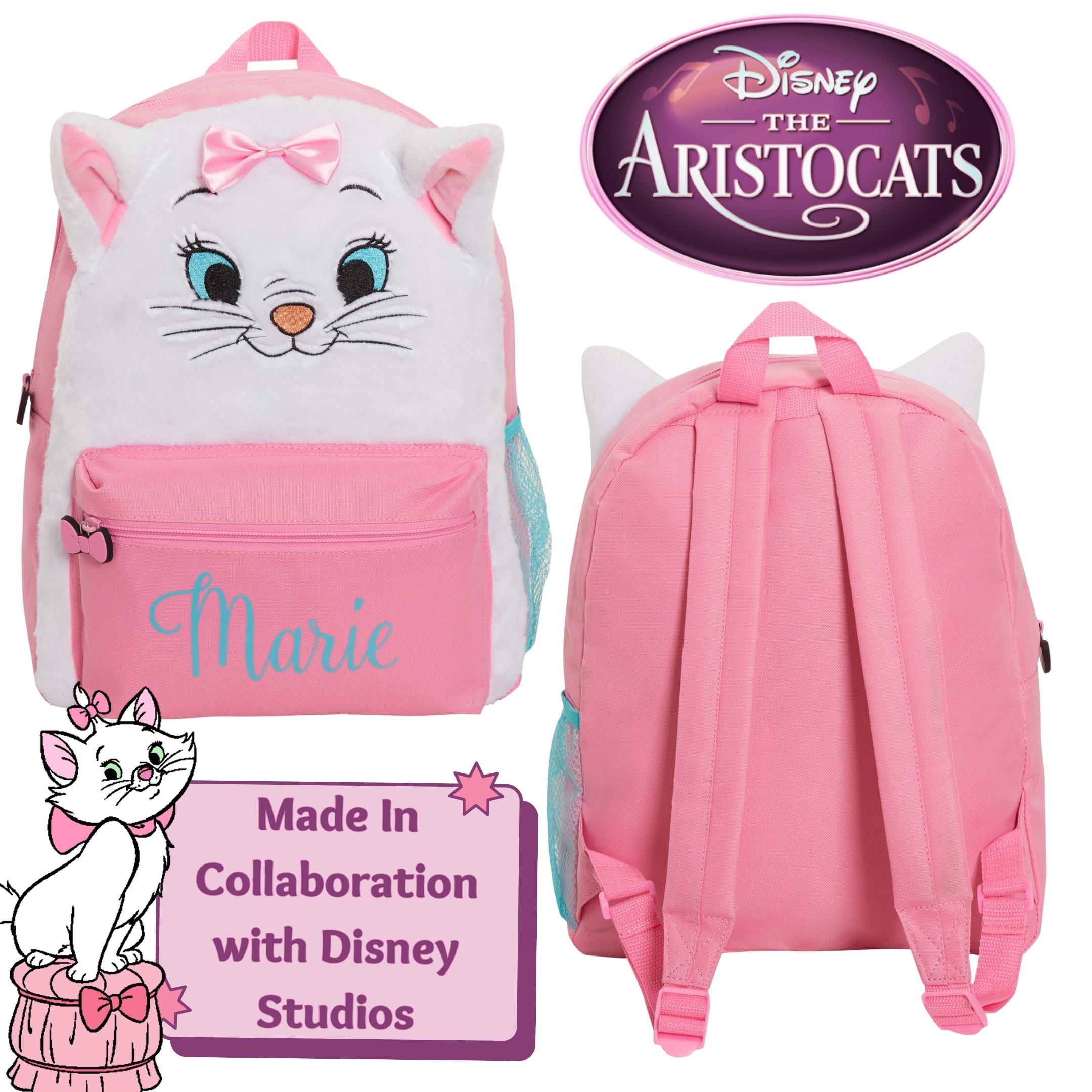 Aristocats Marie Plush Girls Backpack Kids Disney School Bag Cat  Lunch Book Bag