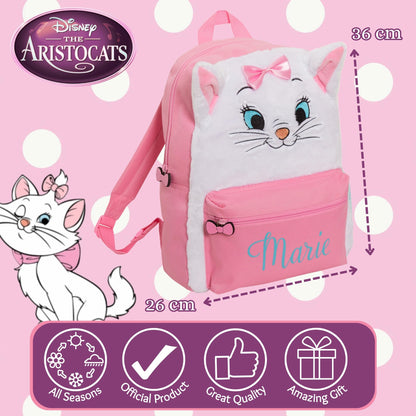 Aristocats Marie Plush Girls Backpack Kids Disney School Bag Cat  Lunch Book Bag