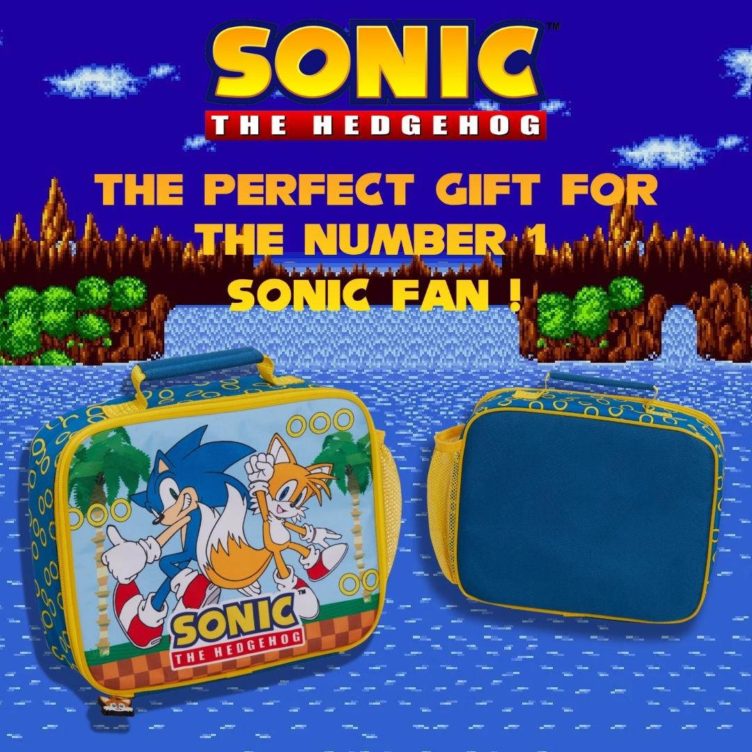 Sonic The Hedgehog Lunch Bag Sega Insulated Lunch Box for Kids School Cooler Bag