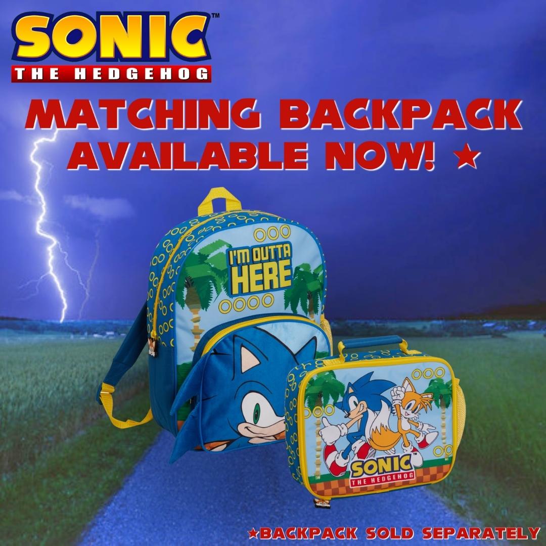 Sonic The Hedgehog Lunch Bag Sega Insulated Lunch Box for Kids School Cooler Bag