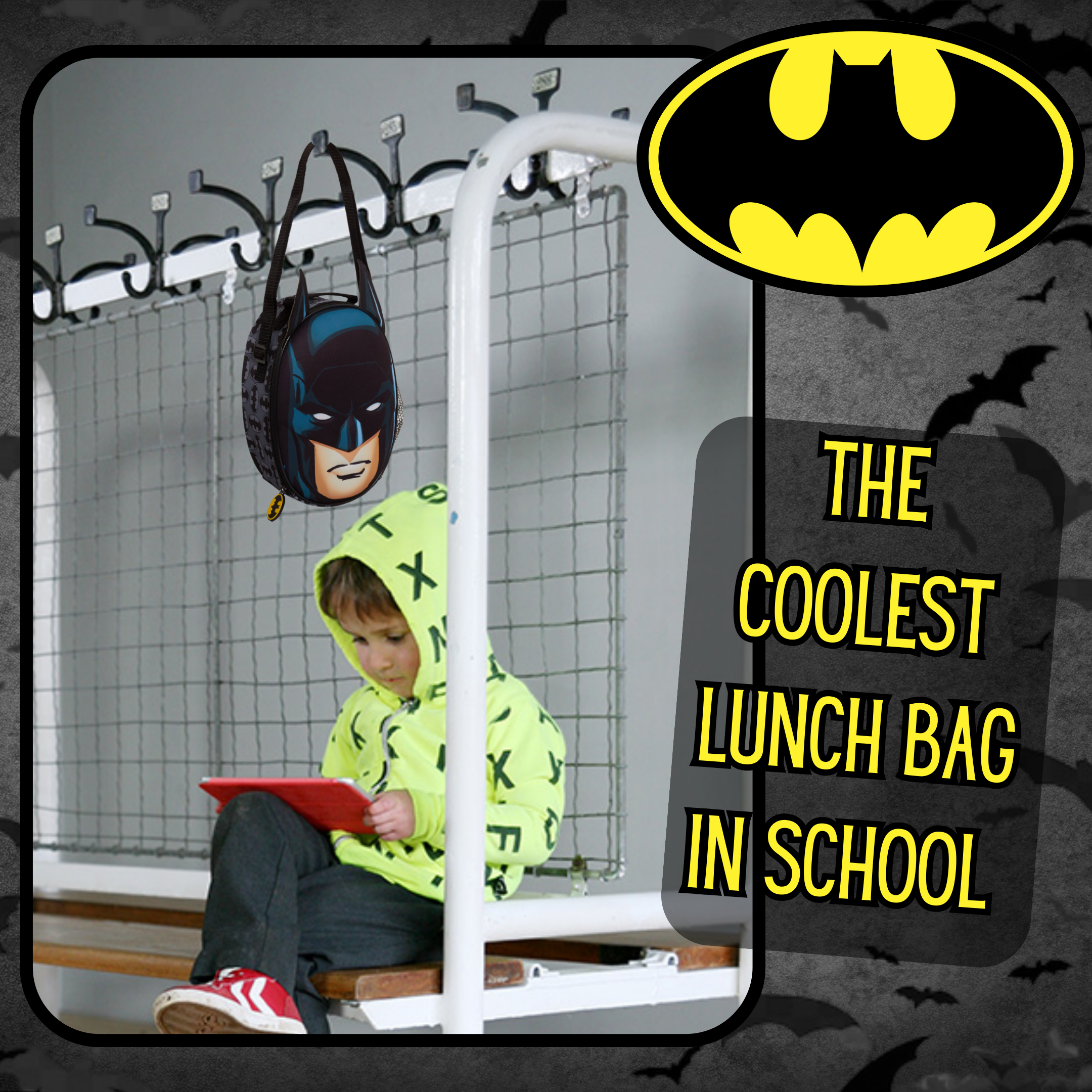 Boys Batman Lunch Bag 3D DC Comics Insulated Lunch Box Kids School Cooler Bag