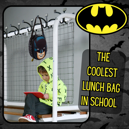 Boys Batman Lunch Bag 3D DC Comics Insulated Lunch Box Kids School Cooler Bag