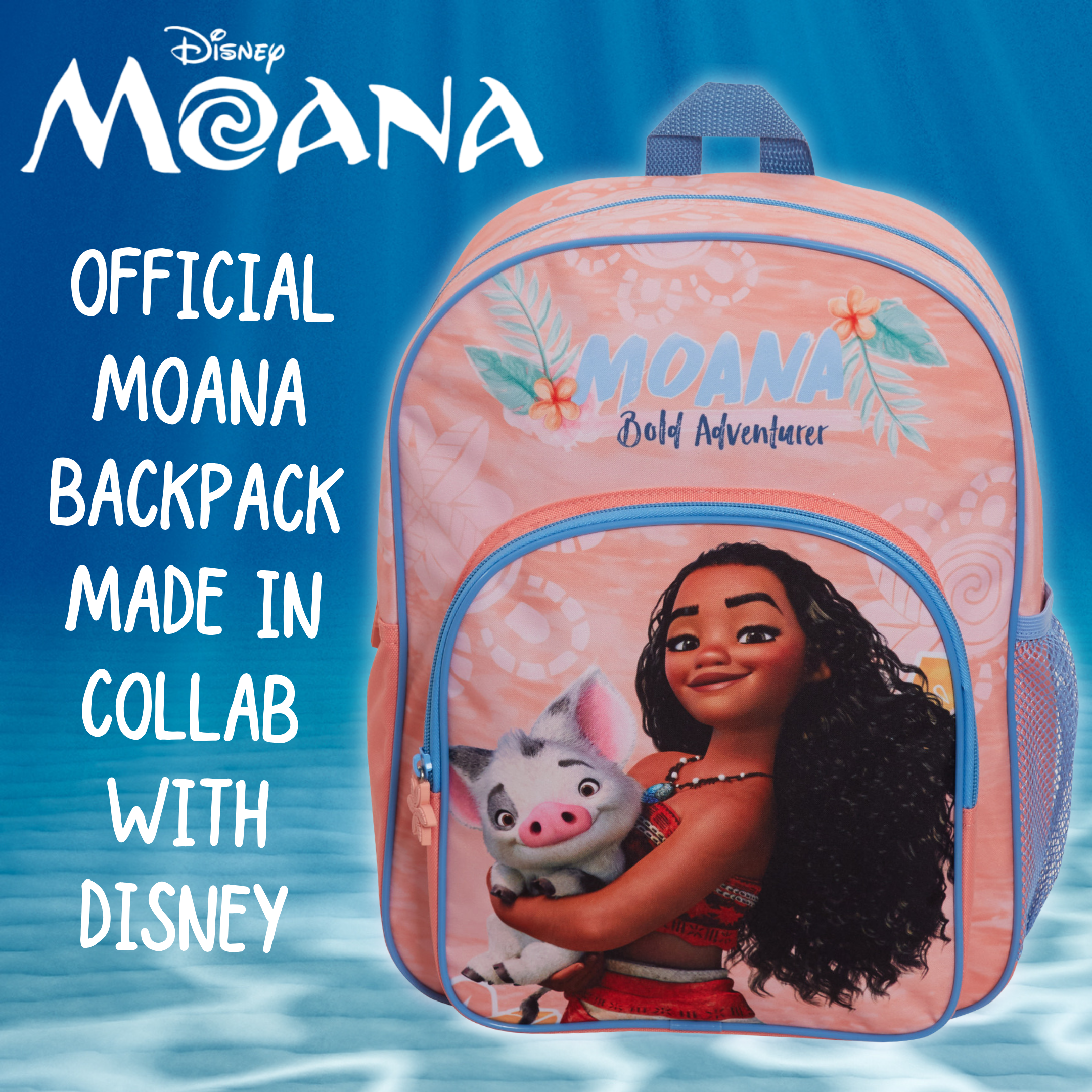 Disney Moana Bag Girls Backpack for Kids School Bag Travel Sports Bag Rucksack