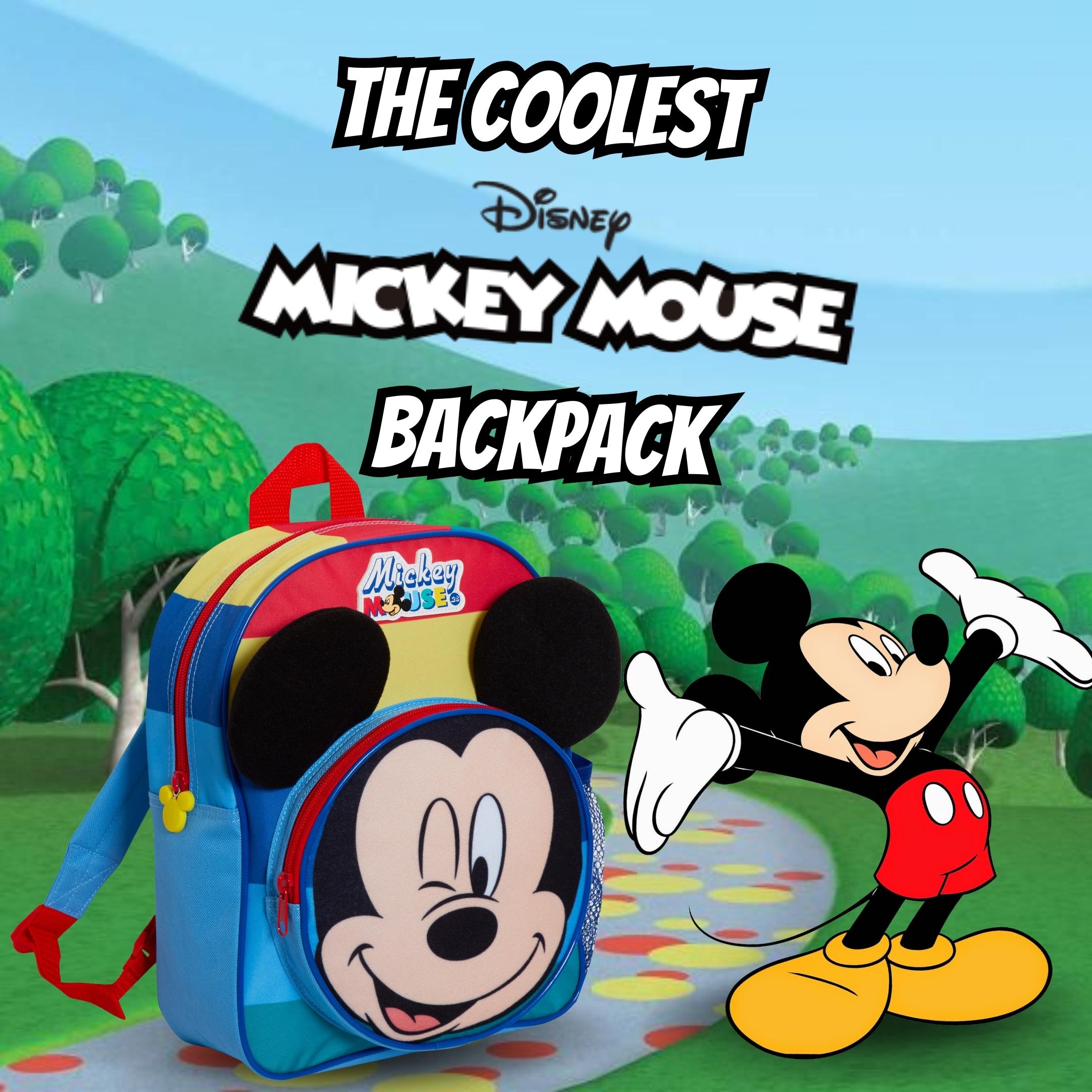 Mickey Mouse Backpack Boys 3D Disney Bag For Kids Travel Nursery School Rucksack