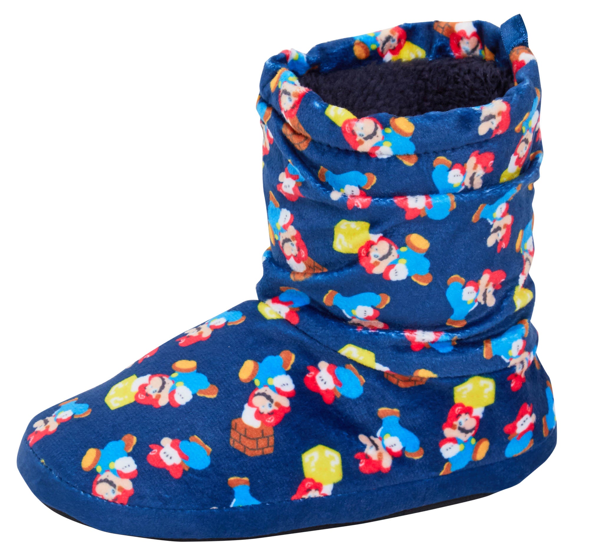 Super Mario Slipper Boots Nintendo Boys Girls Gamer Slippers Booties House Shoes