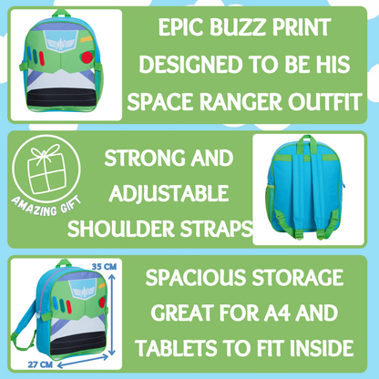 Buzz Lightyear Backpack With Lunch Bag Toy Story Ranger Matching School Bag Set