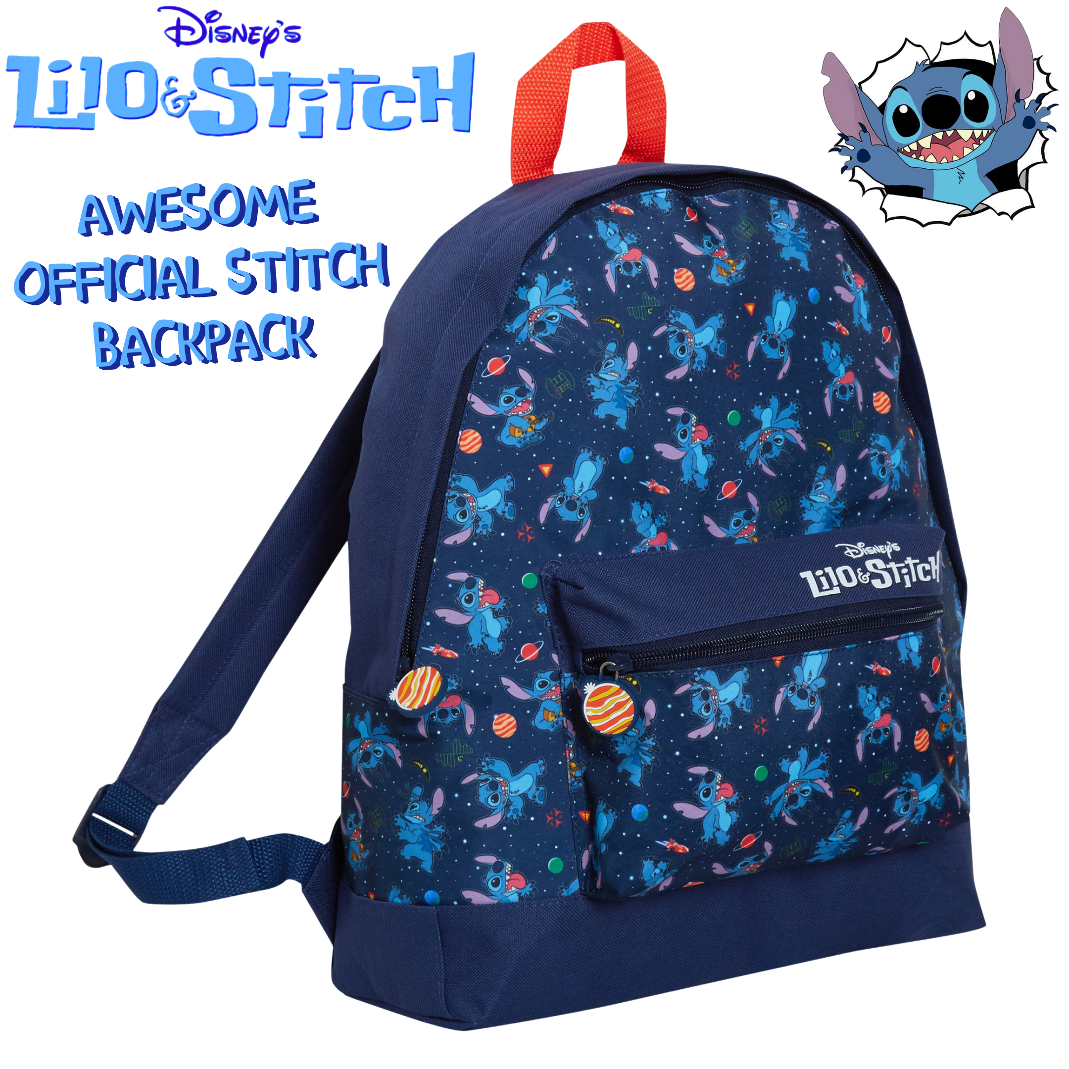 Lilo And Stitch Backpack For Adults Girls Boys Disney School Travel Work Bag
