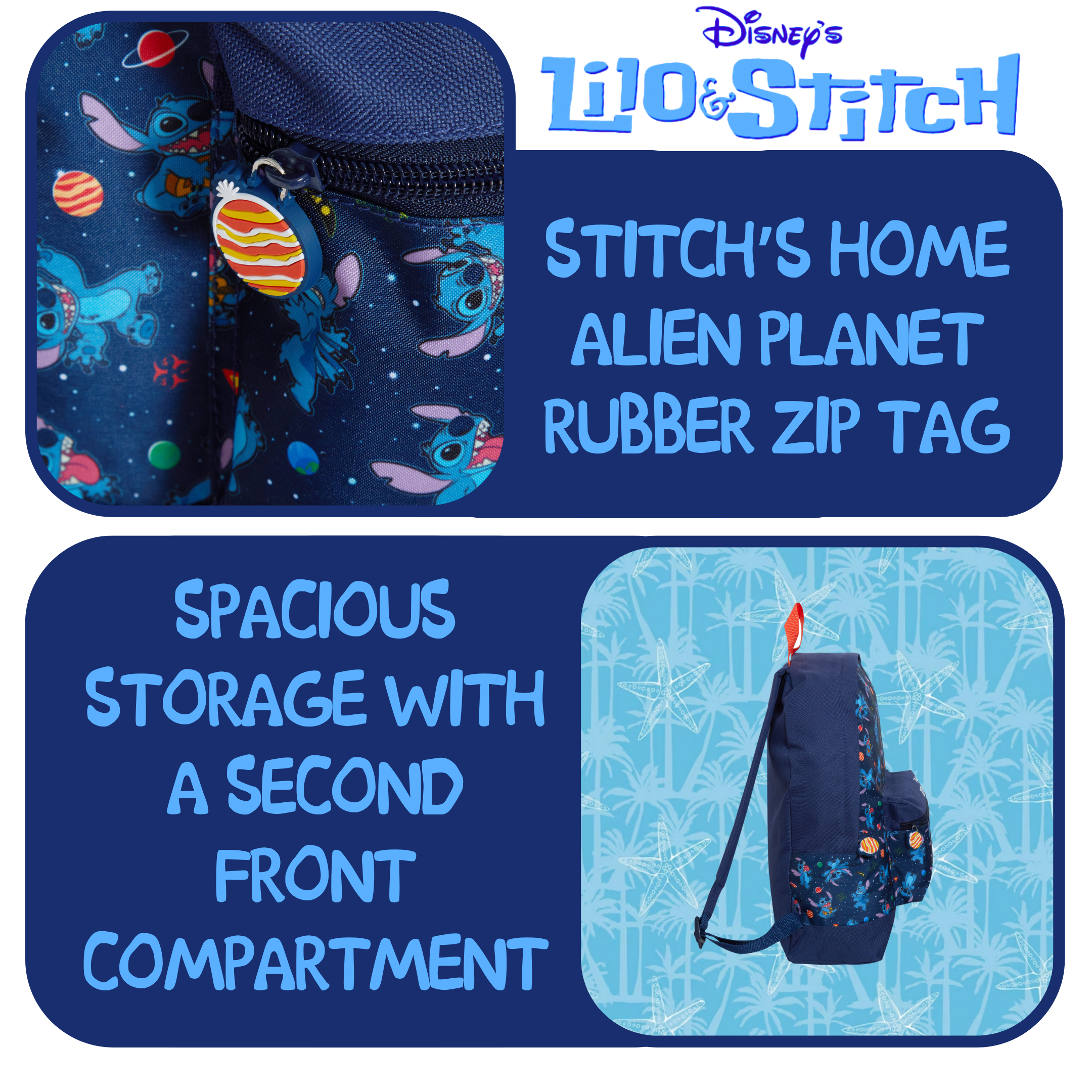 Lilo And Stitch Backpack For Adults Girls Boys Disney School Travel Work Bag