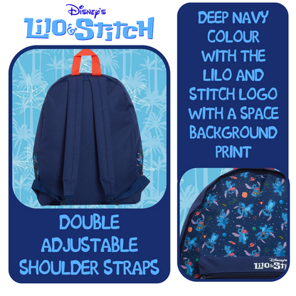 Lilo And Stitch Backpack For Adults Girls Boys Disney School Travel Work Bag