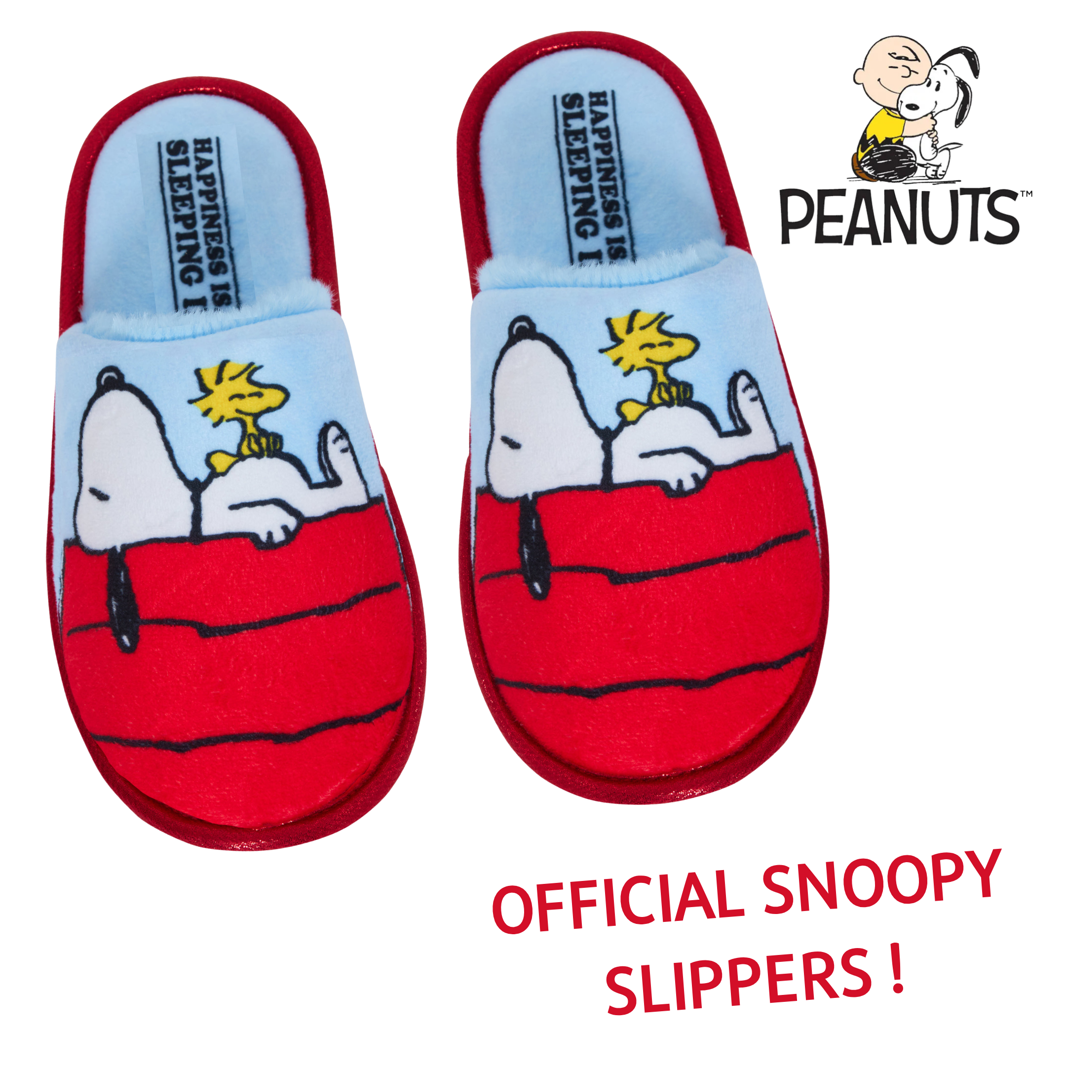 Peanuts Snoopy Slippers For Women Girls Teens Slip On Open Back Mules Sliders